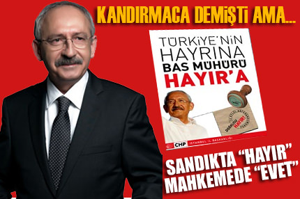 Sandıkta ’hayır’, mahkemede ’evet’