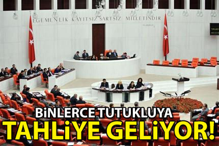 Binlerce tutukluya tahliye yolu!