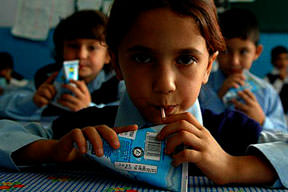 Öğrenciler süte doyacak