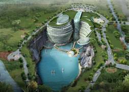 Dağ eteğinde lüks otel