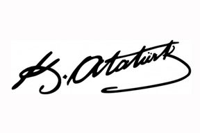 Ata'nın imzası 'yazı tipi' oldu