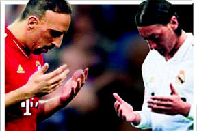 Mesut ve Ribery'den final duası