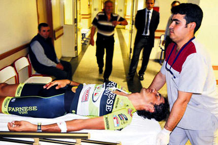 Şanssız kaza üzdü