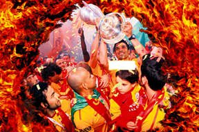 Aslanlar gibi eğlendiler