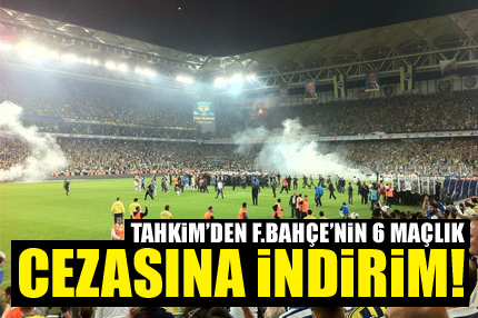 F.Bahçe’nin 6 maçlık cezasına indirim