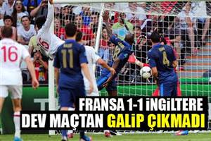 Dev maçtan galip çıkmadı