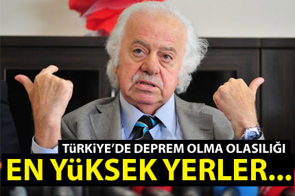 Deprem olma olasılığı en yüksek yerler...