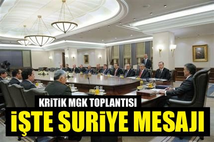 MGK’dan Suriye mesajı!