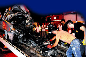 Boğaz'ı felç eden kaza