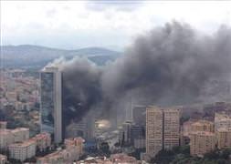 Polat Towers'ta yangın