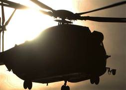 Askeri helikopter düştü!
