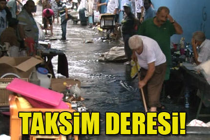 Sokaklar göl oldu