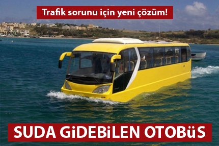 Suda giden otobüsler geliyor
