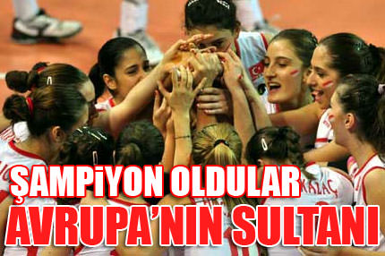 Türkiye Avrupa şampiyonu