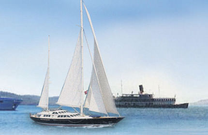 Sosyetik düğüne yat konvoyu