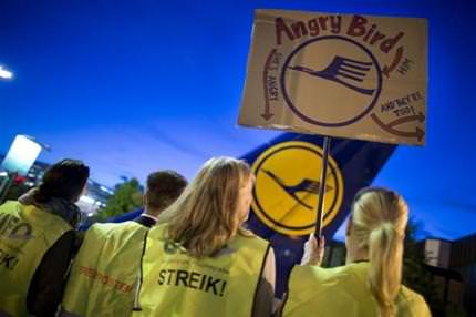 Lufthansa'da yine grev var