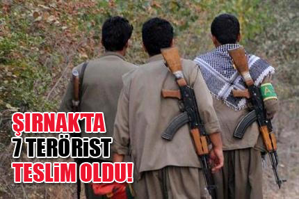 7 terörist teslim oldu!