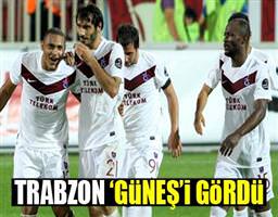 Trabzon 'Güneş'i gördü