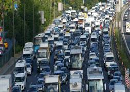 İstanbul'da yoğun trafik