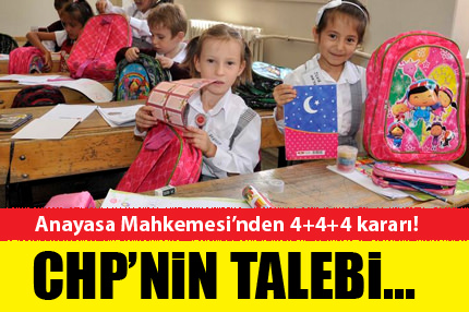 Anayasa Mahkemesi’den 4+4+4 kararı!