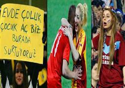 Birbirinden çılgın bayan taraftarlar