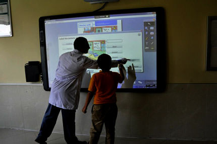 Akıllı tahtaya boy ayarı