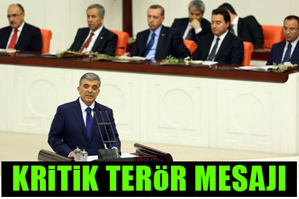 Kritik terör mesajı