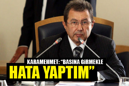 Mehmet Emin Karamehmet: Hata yaptım