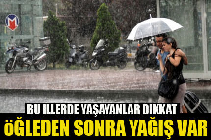 Dikkat yağış var