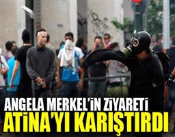 Merkel'in ziyareti Atina'yı karıştırdı