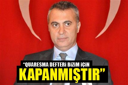 Quaresma defteri kapanmıştır