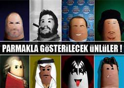 Parmakla gösterilecek ünlüler