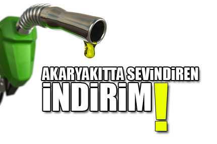 Akaryakıta indirim müjdesi