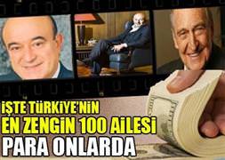 Türkiye'nin en zengin 100 ailesi
