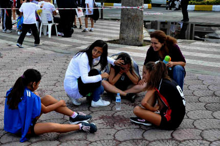 Bayılana kadar koştular