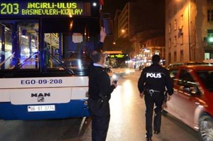 Belediye otobüslerine saldırı