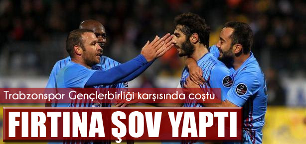 Fırtına şov yaptı!