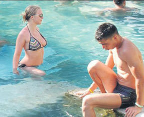 Güre kaplıcası taş düşmanı