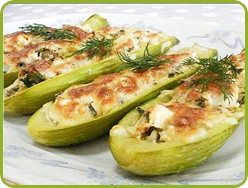 Fırında Peynirli Kabak