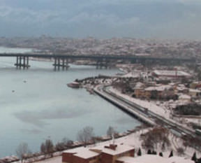 İstanbul'dan kar manzaraları