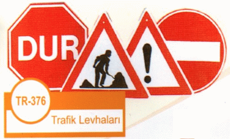 Trafik levhasını çaldı