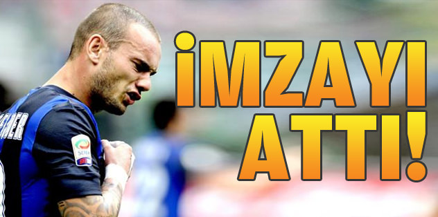 Sneijder imzayı attı