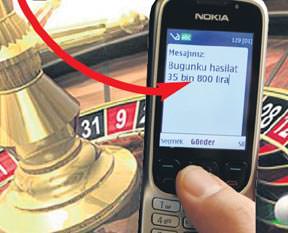 Hasılat mesajı polise takıldı