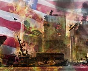 ABD ordusu alevler içinde