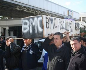 BMC işçilerinin maaş isyanı