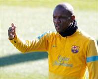 Abidal tam 1 yılın ardından sahada