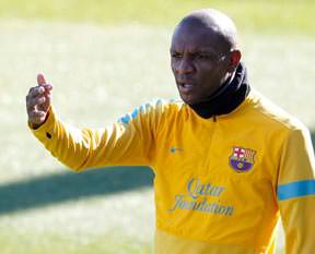 Abidal tam 1 yılın ardından sahada