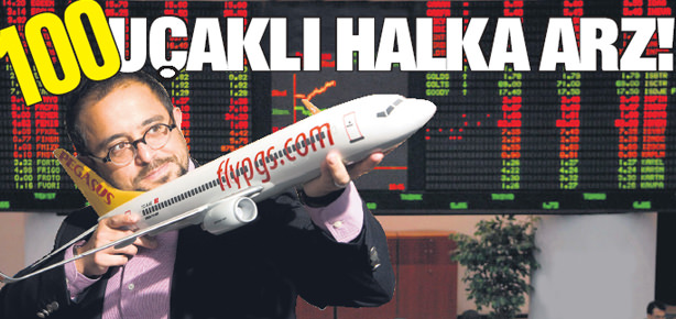 100 uçaklı halka arz
