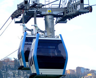 İlk toplu taşıma teleferiği yapılıyor