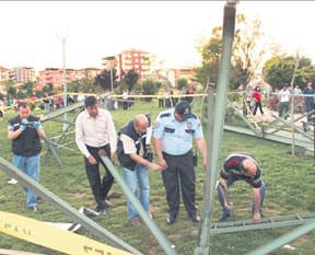 Parkta dehşet